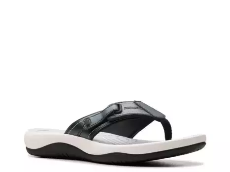 Сандалии Clarks Sunmaze Loop, черно-белые