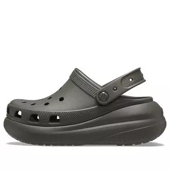Сандалии classic crush clog 'dusty olive' Crocs, зеленый