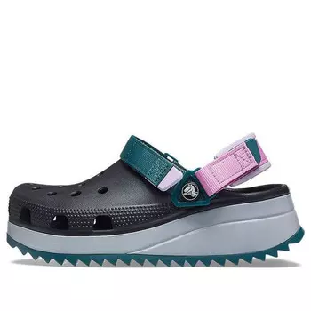 Сандалии classic hiker clog 'black gey teal' Crocs, черный