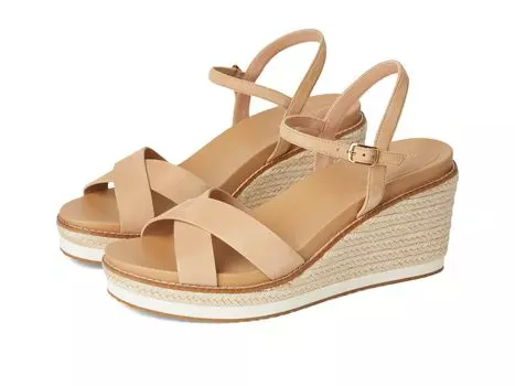 Сандалии Cole Haan Cloudfeel Silvee Espadrille Wedges 75mm, цвет Tuscan Sand Suede
