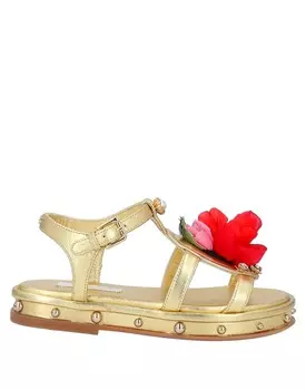 Сандалии Dolce&Gabbana, золото