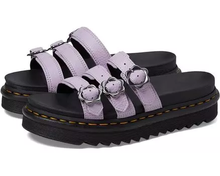 Сандалии Dr. Martens Blaire Slide Flower, цвет Lilac