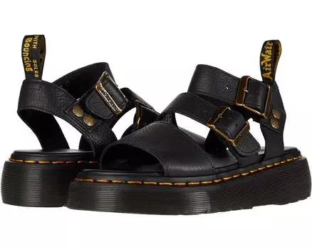 Сандалии Dr. Martens Gryphon Platform Gladiator, черный