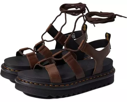 Сандалии Dr. Martens Nartilla, цвет Dark Brown New Oily Illusion