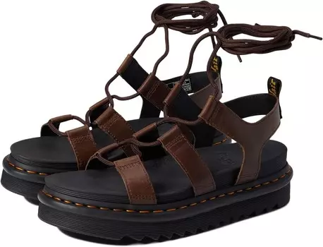 Сандалии Dr. Martens Nartilla, цвет Dark Brown New Oily Illusion