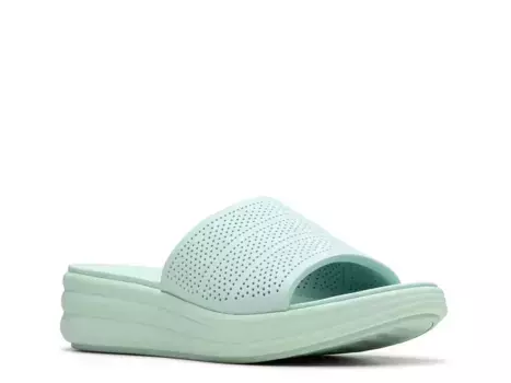 Сандалии Drift Twist Wedge Clarks, Mint Green