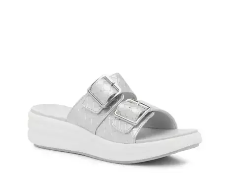 Сандалии Drift Wedge Clarks, Silver Metallic