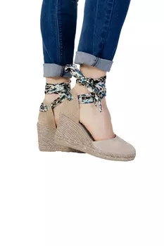 Сандалии ESPADRILLES на танкетке, серый