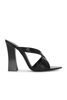 Сандалии Eva-мюли Saint Laurent, цвет Noir