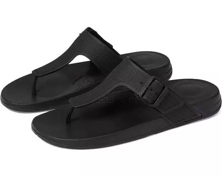 Сандалии FitFlop Iqushion Adjustable Buckle Flip-Flops, цвет All Black