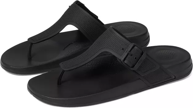 Сандалии FitFlop Iqushion Adjustable Buckle Flip-Flops, цвет All Black
