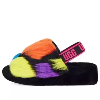 Сандалии fluff yeah party spots slipper 'black' Ugg, черный