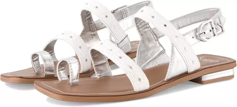 Сандалии Franco Sarto Ellis Toe Loop Flat Sandal, белый