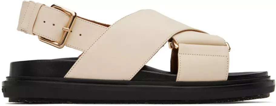 Сандалии Fussbett Off-White Marni