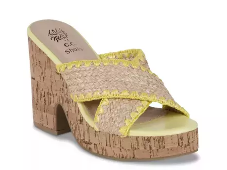 Сандалии GC Shoes Elsa Flat, желтые