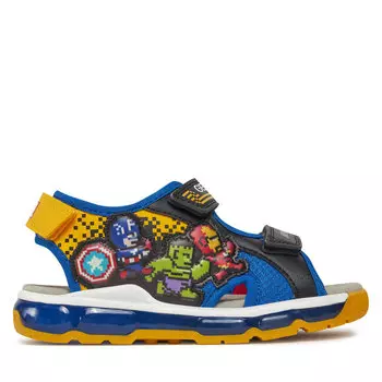 Сандалии Geox J Sandal Android Boy J450QC 014CE C0245 S Black/Royal, черный