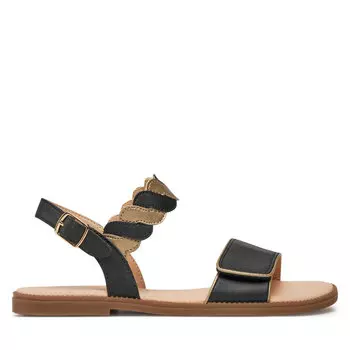 Сандалии Geox J Sandal Karly Girl J4535G 054AJ C0531 D Black/Platinum, черный
