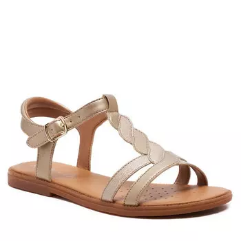 Сандалии Geox J Sandal Karly Girl J4535H 0NFQD C2010 D Platinum, золото