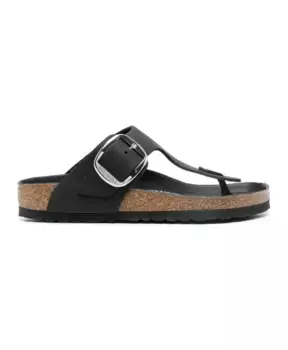 Сандалии Giza из промасленной кожи Birkenstock, черный