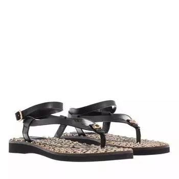 Сандалии gracey leather sandal Coach, черный