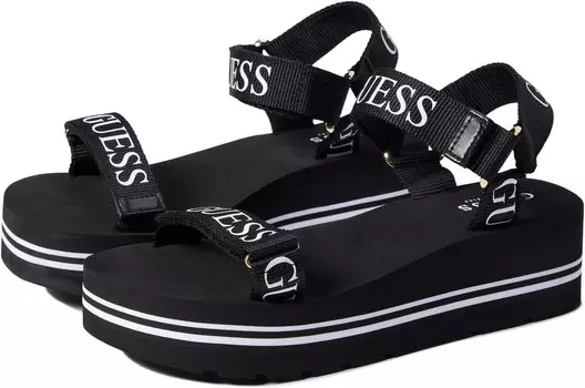 Сандалии GUESS Shear, цвет Black/White