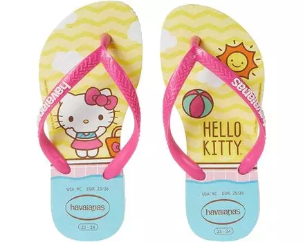 Сандалии Havaianas Slim Hello Kitty, белый
