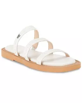 Сандалии из кожи Frye Faye Strappy Slide, белый