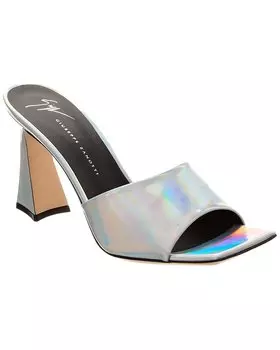 Сандалии из кожи Giuseppe Zanotti Solhene 85, серебряный