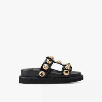 Сандалии из кожи с заклепками Orson Kurt Geiger London, черный