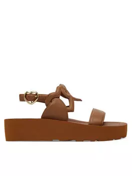 Сандалии JA16054I1MIA0201 Love Moschino, коричневый
