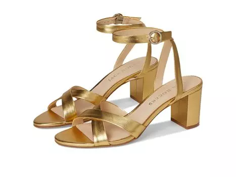Сандалии Jack Rogers Peri Mid Heel - Metallic Nappa, золотой