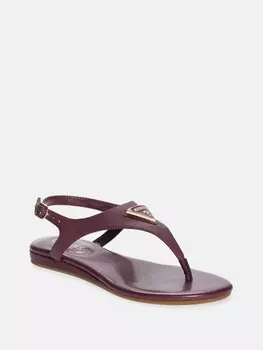 Сандалии Jerrah с Т-образным ремешком Guess Factory, цвет Wine