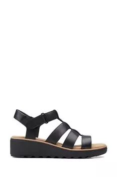 Сандалии Jillian из кварца Clarks, черный