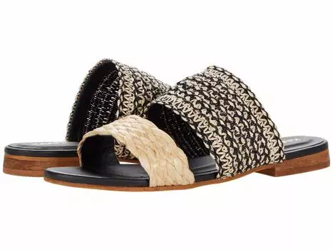 Сандалии KAANAS, Tahiti Slip-On with Multicolored Strap & Raffia B