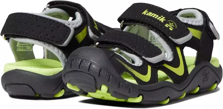 Сандалии Kamik Wander, цвет Black/Lime