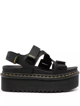 Сандалии Kimber на платформе Dr. Martens, черный