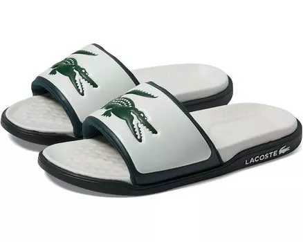 Сандалии Lacoste Serve Slide Dual 1241CMA, цвет Off-White/Dark Green