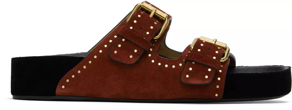 Сандалии Леннио Isabel Marant, Burgundy