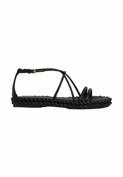 Сандалии LIBBY FLAT Reiss, черный