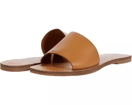 Сандалии Madewell The Boardwalk Post Slide Sandal in Leather, цвет Desert Camel