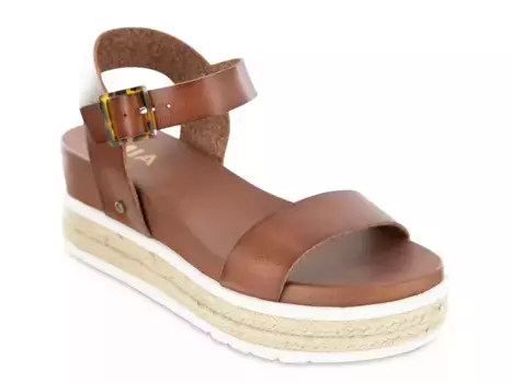 Сандалии Mia Kiera Espadrille Platform, коричневые
