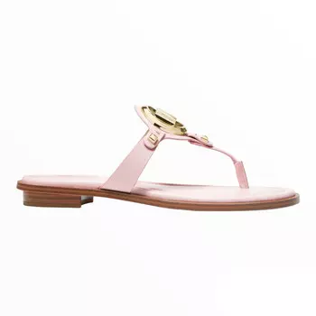 Сандалии Michael Michael Kors Aubrey Faux Leather T-Strap, розовый