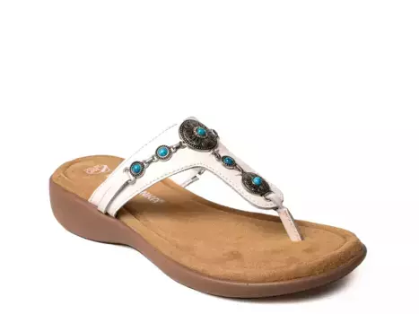Сандалии Minnetonka Brecca, белая кожа