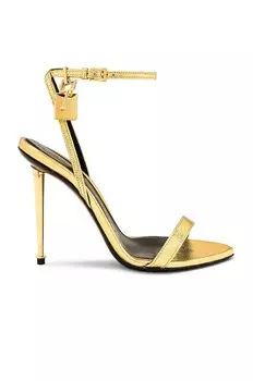 Сандалии Mirror Naked Padlock 105 Tom Ford, золотой