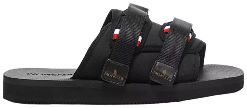 Сандалии Moncler Slideworks Sandal 'Black', черный