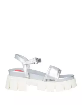 Сандалии Moschino, серебро