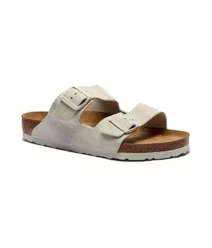 Сандалии мужские Birkenstock Аризона замшевые, экрю