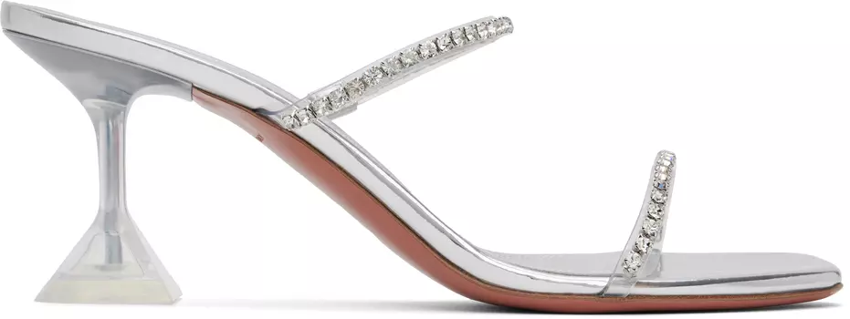 Сандалии на каблуке Gilda Glass Slipper 70 Amina Muaddi