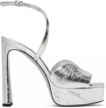 Сандалии на каблуке Karli Platform 125 Jimmy Choo, Silver