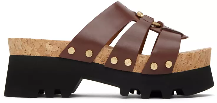 Сандалии на платформе Chloe Brown Owena